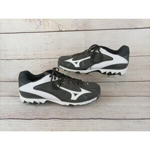 Mizuno Womens 9 Spike Select 2 Softball Cleats Shoes Sz 11 Black White